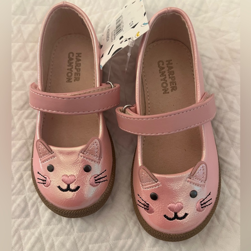 Pink Cat Ballet Flats